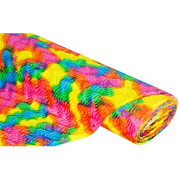 Tissu peluche 'arc-en-ciel', multicolore