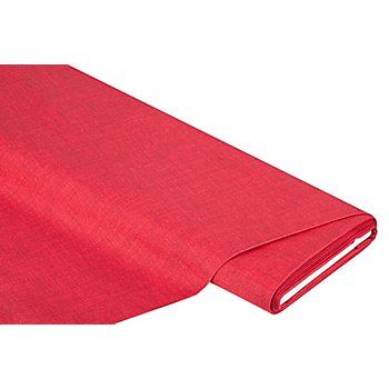 Beschichtetes Baumwollmischgewebe 'Meran' Uni, rot