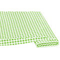 Tissu coton "carreaux vichy", 1 x 1 cm, vert clair/blanc