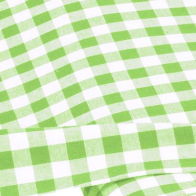 Lot De 8 Coupons Tissu Coton Vichy Vert Et Blanc - 50x140 Cm - Idéal Couture Et Loisirs Créatifs