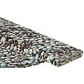 Tissu coton à impression numérique "galets", tons gris, de la série Ria