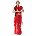buttinette Jupe "Bollywood" pour femmes, rouge