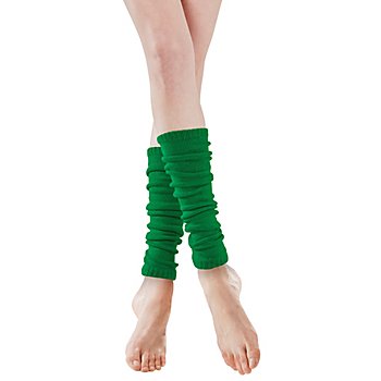 Strick-Beinstulpen, dunkelgrün