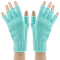 Strick-Handschuhe, aqua