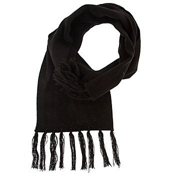 Écharpe tricotée, noire