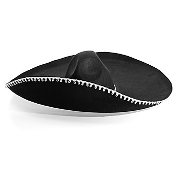Sombrero 'Mariachi', noir/blanc