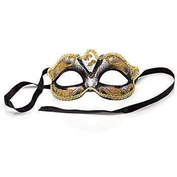 Maske 'Venezia', schwarz/gold