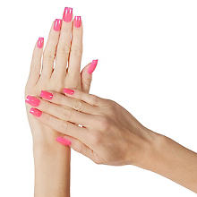 Faux ongles 'rose fluo'