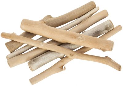 H&S Tige en Bois - 100 pcs - 30cm x 6mm Baton Bois Naturel non