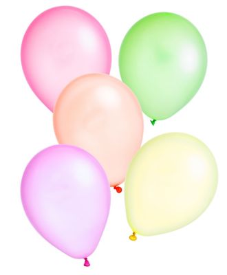 Ballons fluo, Ø 25 cm, 50 pièces  acheter en ligne sur buttinette -  loisirs créatifs