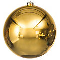 Weihnachtskugel aus Kunststoff, gold, 20 cm Ø