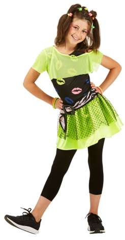 Déguisement Disco girl green enfant