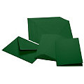 Cartes doubles et enveloppes, vert sapin, A6/C6, 10 pièces