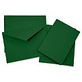 Cartes doubles et enveloppes, vert sapin, A5, 5 pièces