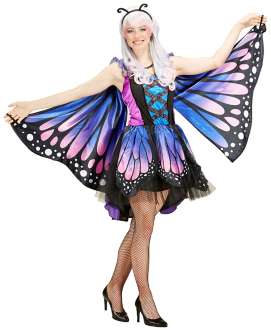 Schmetterling-Kostüm 'Fantasia' für Damen, lila/blau