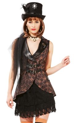 Veste frac steampunk pour femmes  acheter en ligne sur déguisement  buttinette