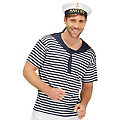 T-shirt de marin pour hommes, bleu/blanc