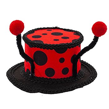 buttinette Mini chapeau haut-de-forme 'coccinelle' 