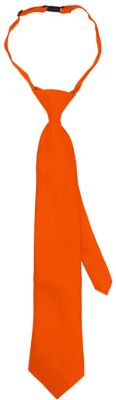 Cravate, orange fluo