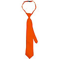 Cravate, orange fluo