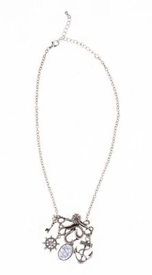 Collier "Kraken", argenté