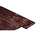 Tissu à paillettes "gloss", cuivre,  6 mm Ø, 140 cm de large