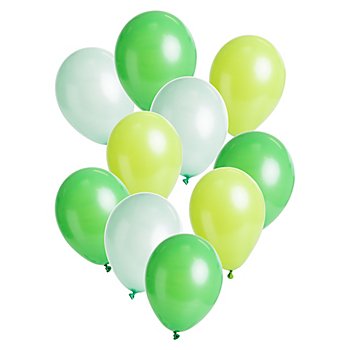 Ballons 'ecoBalloons', tons verts, Ø 26 cm, 30 pièces