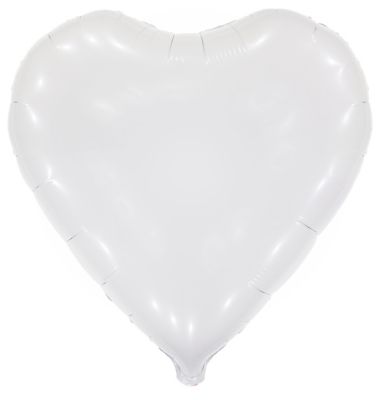 Ballon hélium cœur, blanc, Ø 61 cm  acheter en ligne sur buttinette -  loisirs créatifs