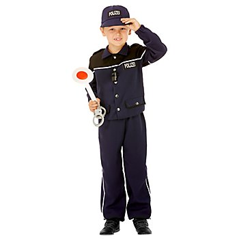 Polizei-Kostüm für Kinder, dunkelblau