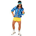Kostüm 80er-Jahre-Boy, blau/gelb