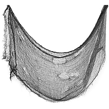 Zerfetztes Lumpentuch, schwarz, 60 x 300 cm