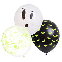Ballons 'fantôme phosphorescent', 3 pièces