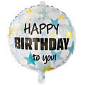 Folienballon "Happy Birthday to you", Ø 45 cm