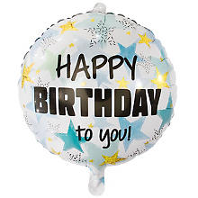 Folienballon 'Happy Birthday to you', Ø 45 cm