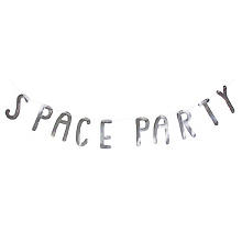 Guirlande en papier 'space party', 2 m