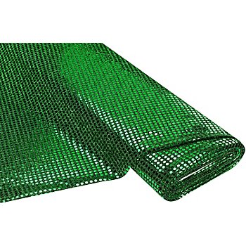 Tissu à paillettes scintillantes 'Gloss', vert, 6 mm Ø