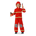 Déguisement de pompier pour enfants, rouge
