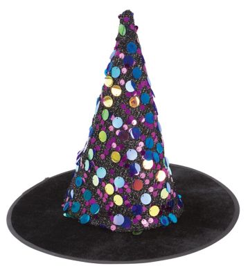 Chapeau de sorcière "paillettes" pour adultes