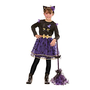 Robe 'chat' pour enfants, violet/noir
