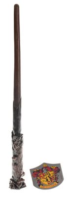 Warner Harry Potter Zauberstab & Brosche | Faschingsbedarf