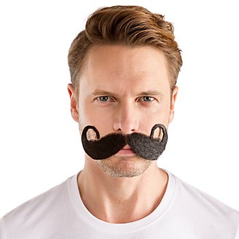 Moustache 'Horst', noir