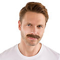 Moustache "Alfons", marron