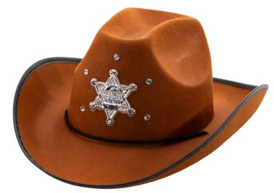 Chapeau de cowboy pour enfants, marron