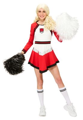 Costume de pom-pom girl taille 40/42 - Rouge/Blanc - Costume de