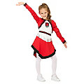 buttinette Kinderkleid "Cheerleaderin", rot/weiß