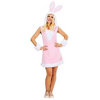 buttinette Kleid 'Hase', rosa/weiss
