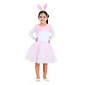 buttinette Kinderkleid "Hase", rosa/weiß