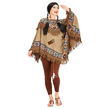 Poncho 'Indianer', braun-color