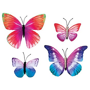 Barrettes 'papillons', 4 pièces