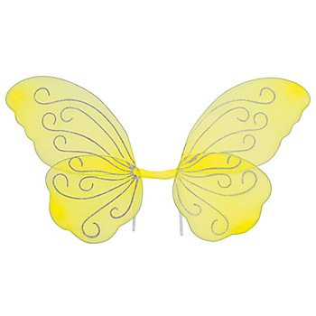 Flügel 'Glitzer', gelb, 49 x 63 cm